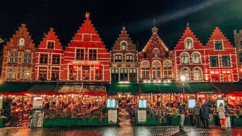 tour notturno di Bruges