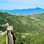 Grande Muraglia Cinese senza gente - agosto - Jinshanling