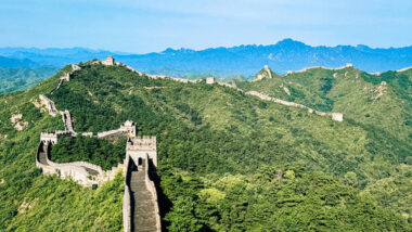 Grande Muraglia Cinese senza gente - agosto - Jinshanling