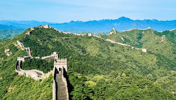 Grande Muraglia Cinese senza gente - agosto - Jinshanling