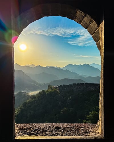 muraglia con great wall hiking